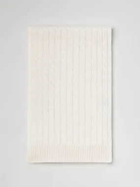 Knitted cashmere scarf for men