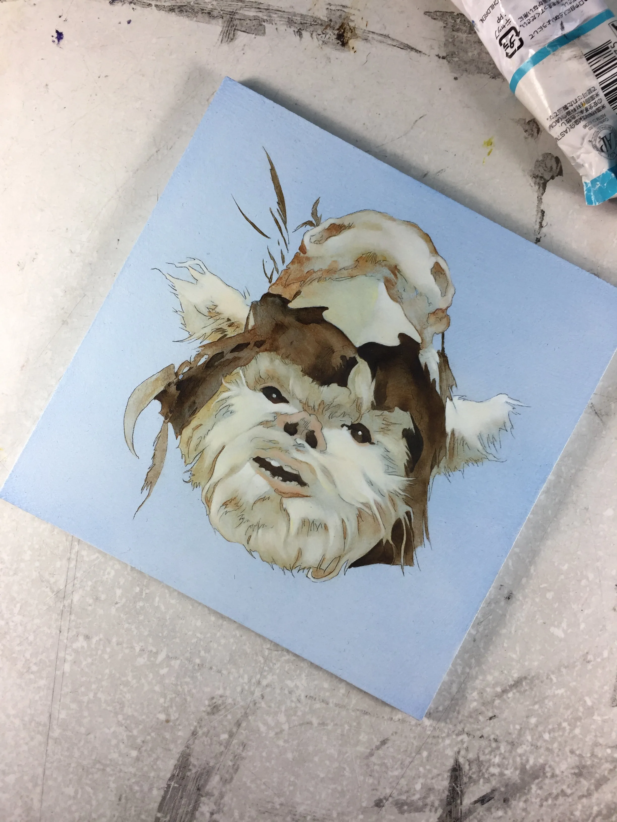 “Logray” original oil portrait