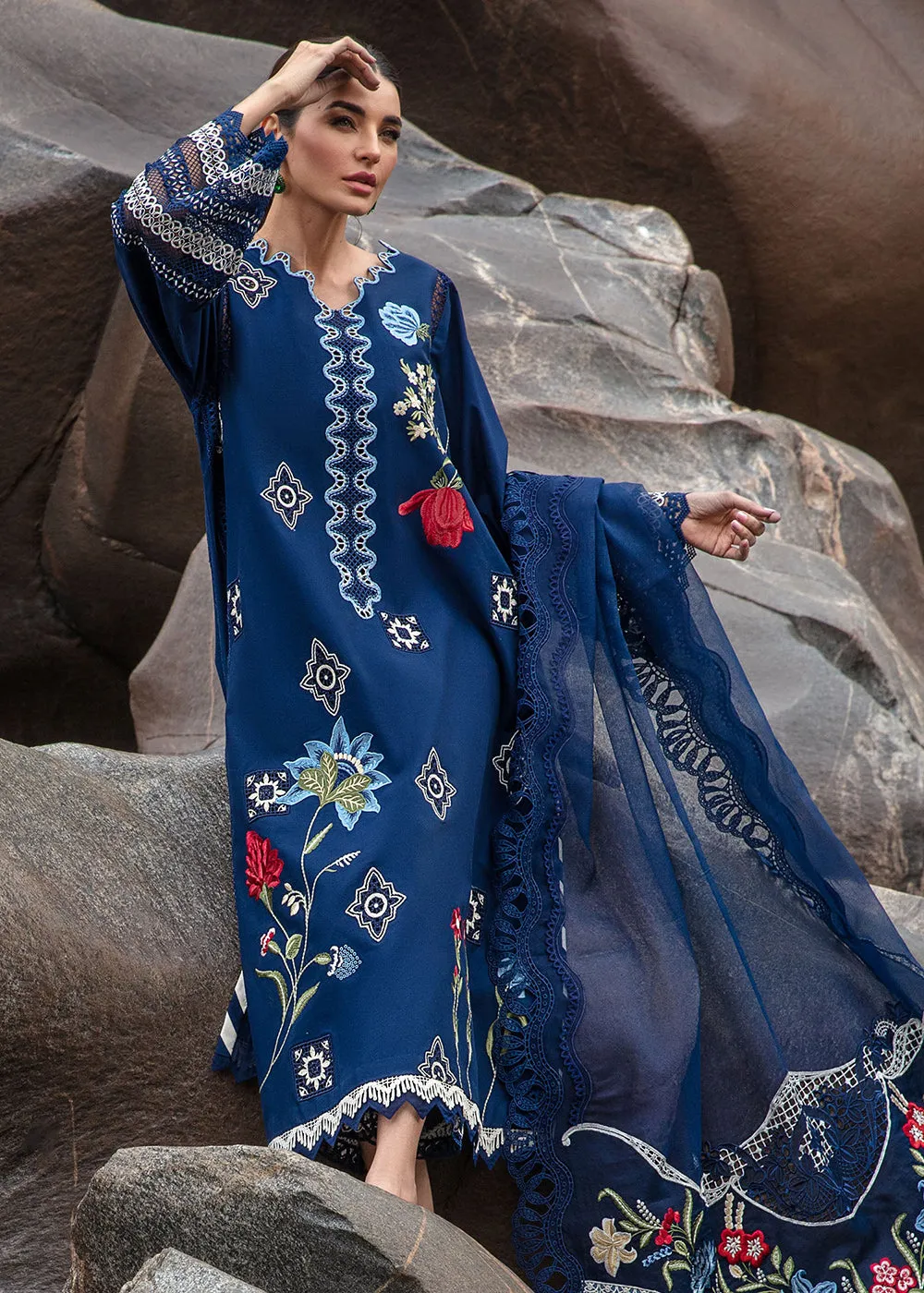 Luxury Lawn '24 by Crimson | Into The Wild - Midnight Blue