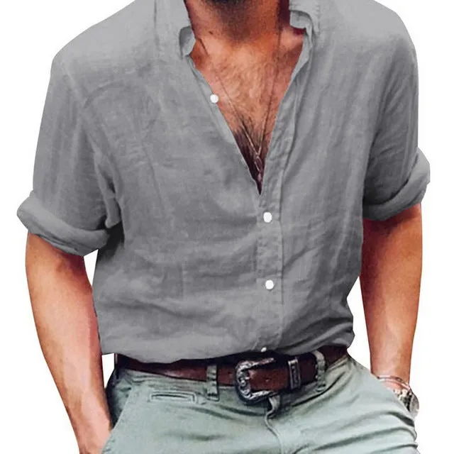 Men's Solid Color Shirt