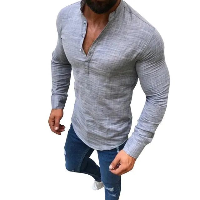 Men's Solid Color Shirt