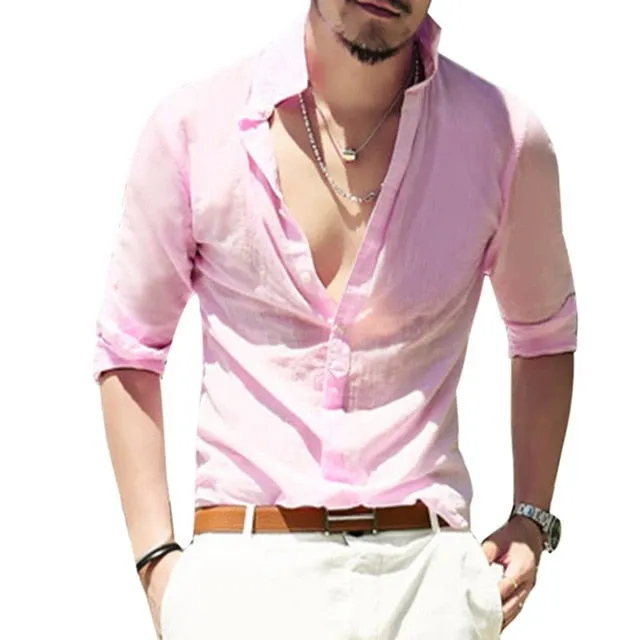 Men's Solid Color Shirt