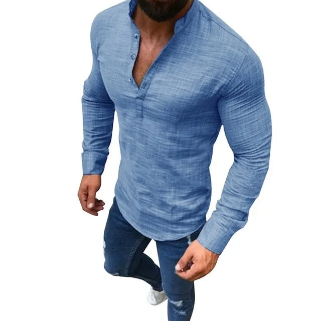 Men's Solid Color Shirt