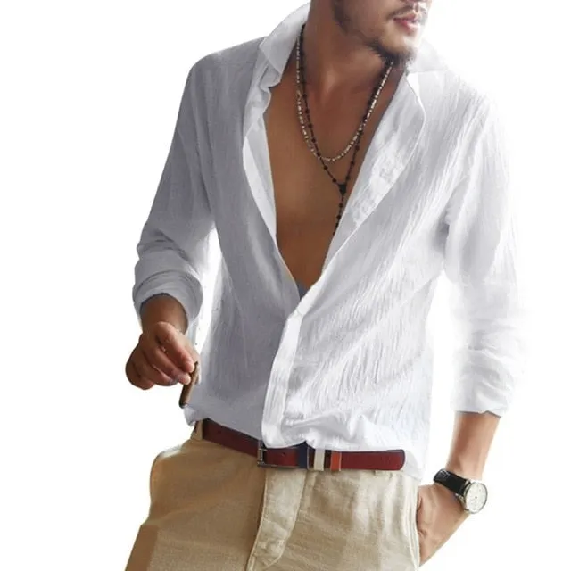 Men's Solid Color Shirt
