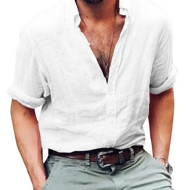 Men's Solid Color Shirt