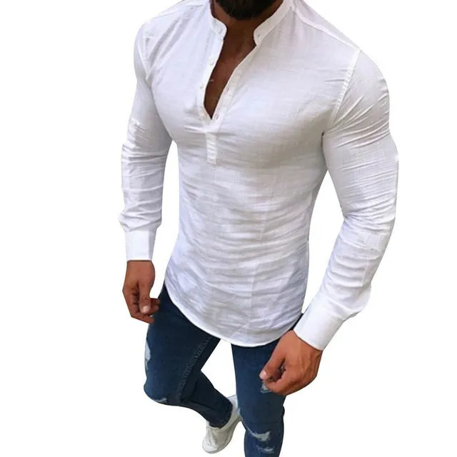 Men's Solid Color Shirt