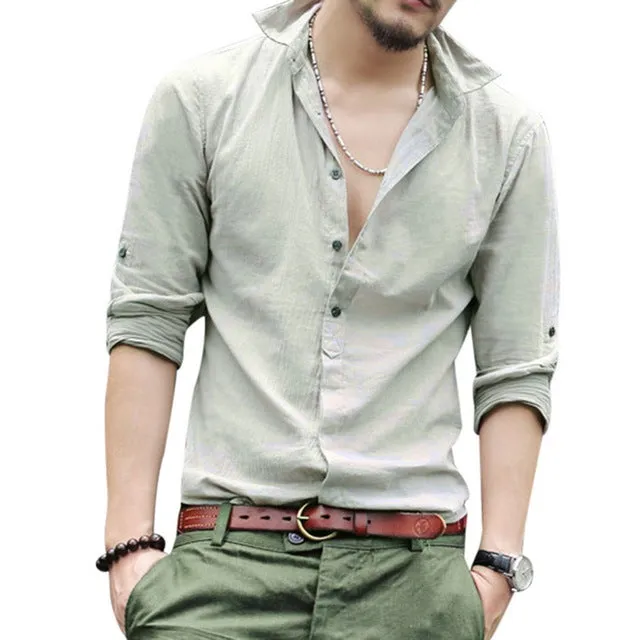 Men's Solid Color Shirt