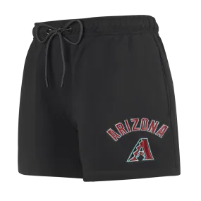 MLB ARIZONA DIAMONDBACKS CLASSIC WOMEN'S FLC SHORT (BLACK)