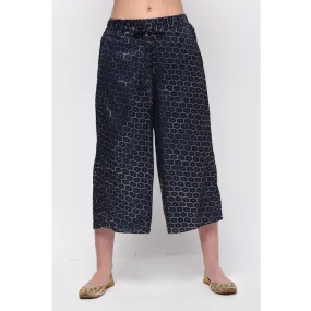 Navy Blue Plazzo Pant With Front Tie Up