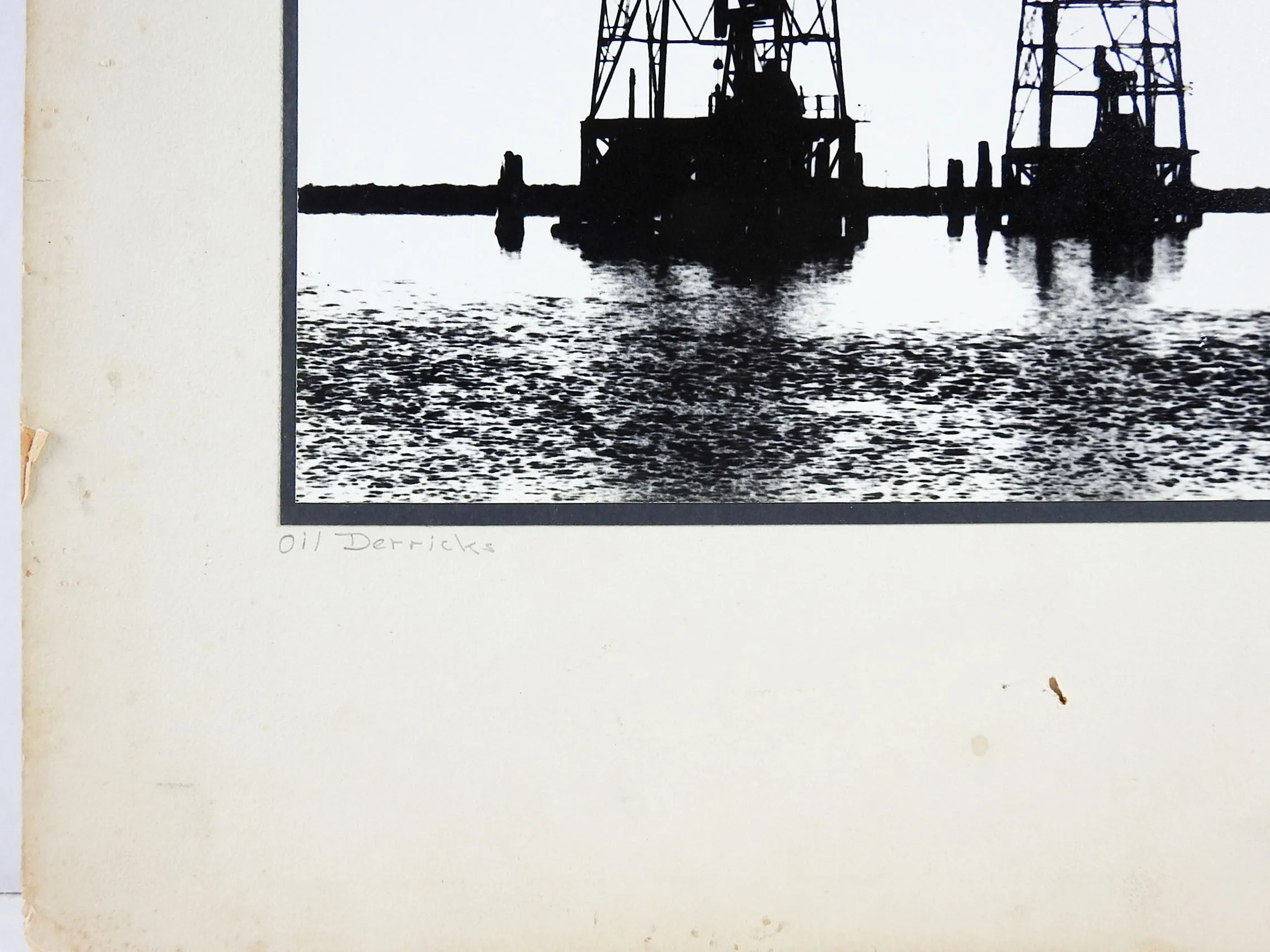 Oil Derricks Vintage Photograph