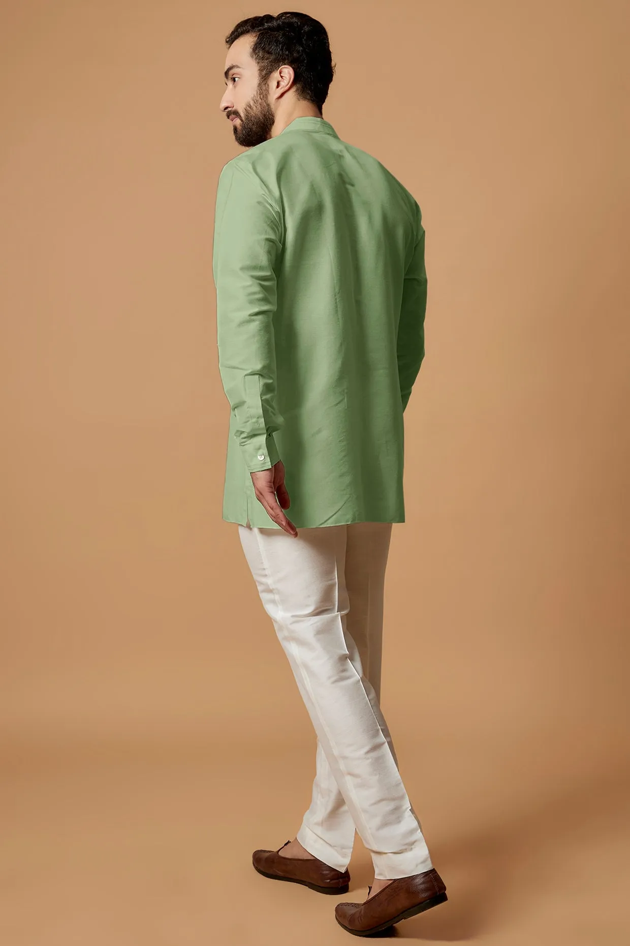 Pintucked Shirt Kurta - Naksh