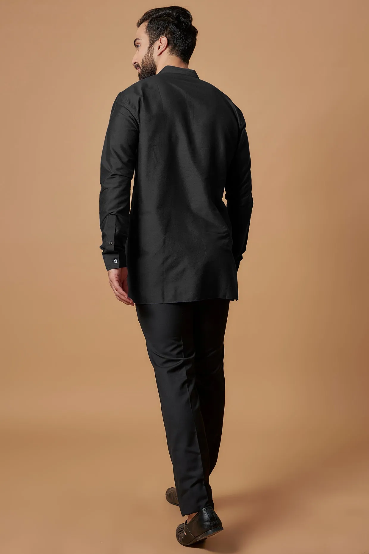 Pintucked Shirt Kurta - Zaid