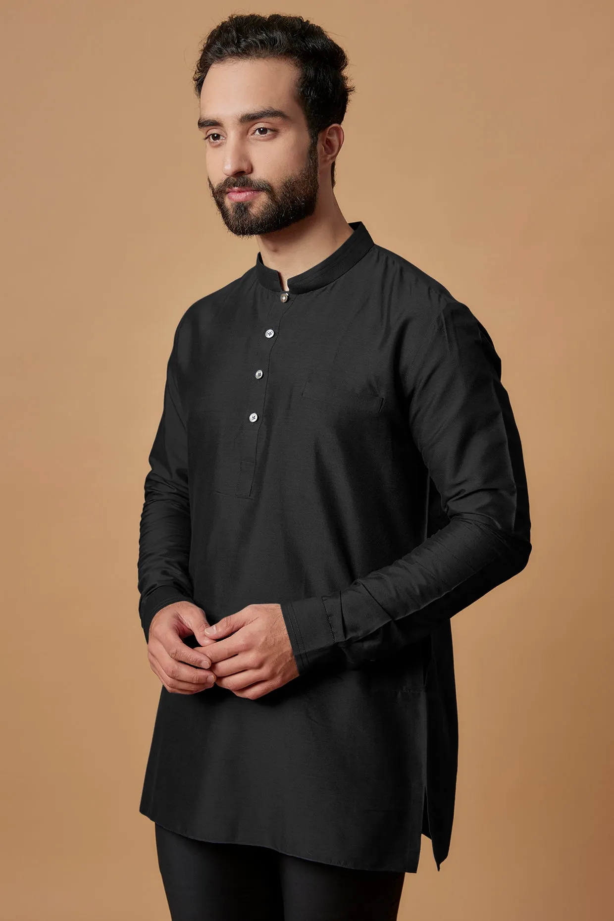 Pintucked Shirt Kurta - Zaid