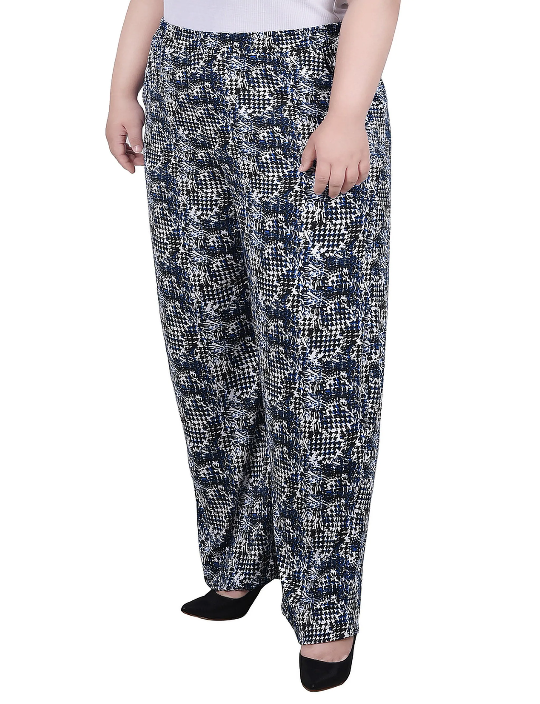 Plus Size Wide Leg Pull On Pant