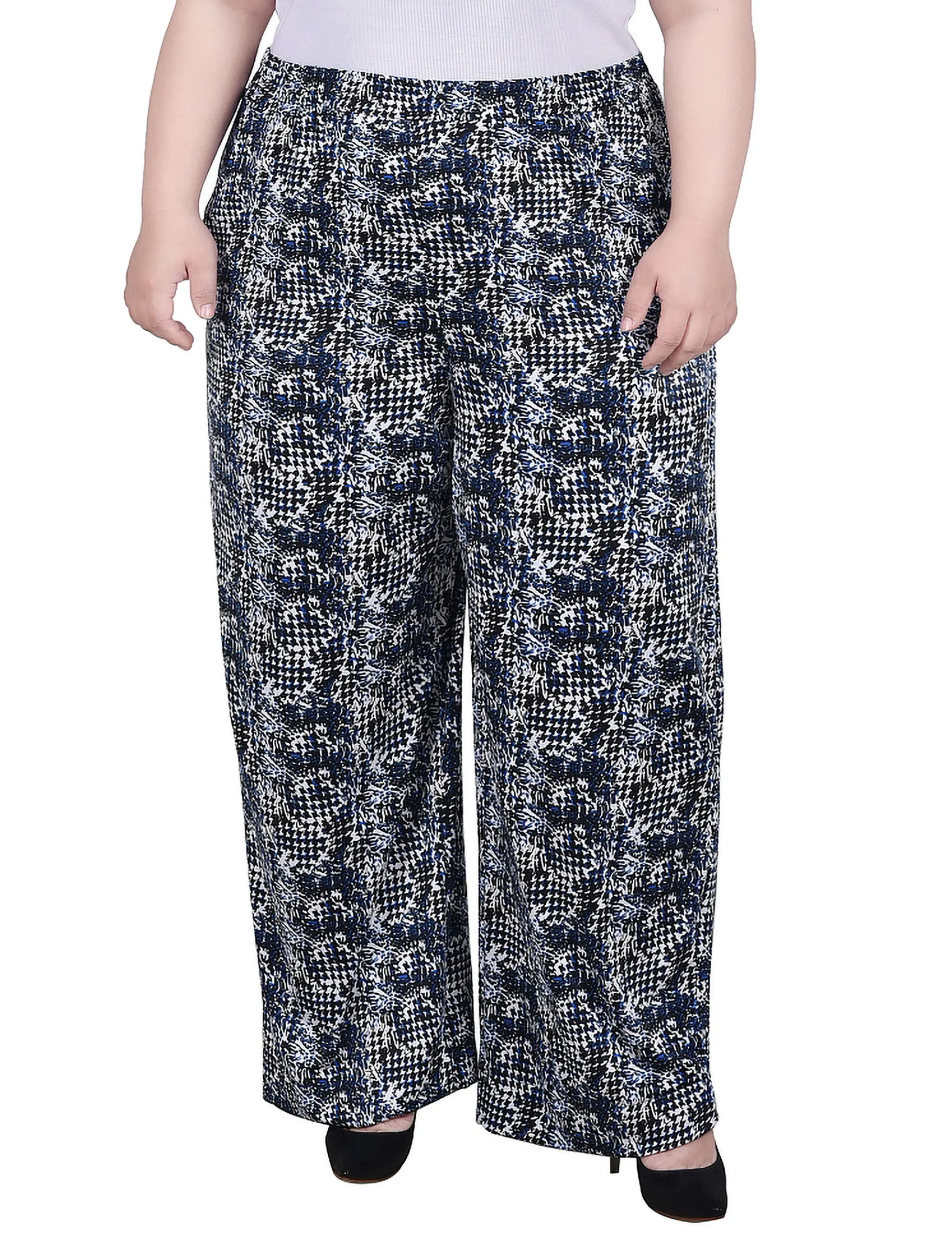 Plus Size Wide Leg Pull On Pant