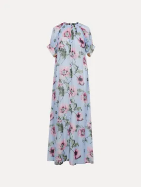 Poppy Silk Chiffon Caftan
