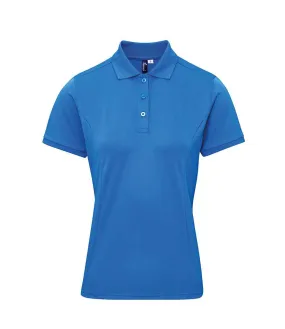 Premier Ladies Coolchecker® Plus Piqué Polo Shirt | Sapphire Blue
