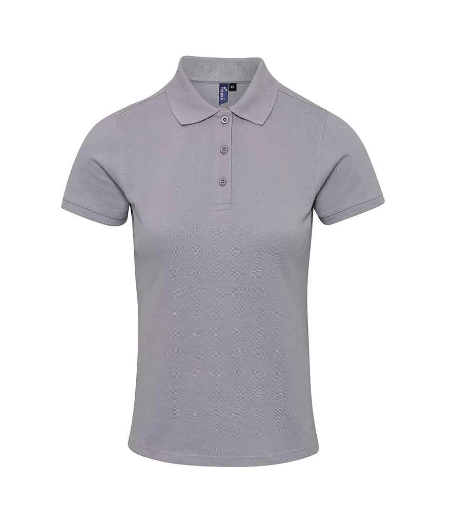 Premier Ladies Coolchecker® Plus Piqué Polo Shirt | Silver