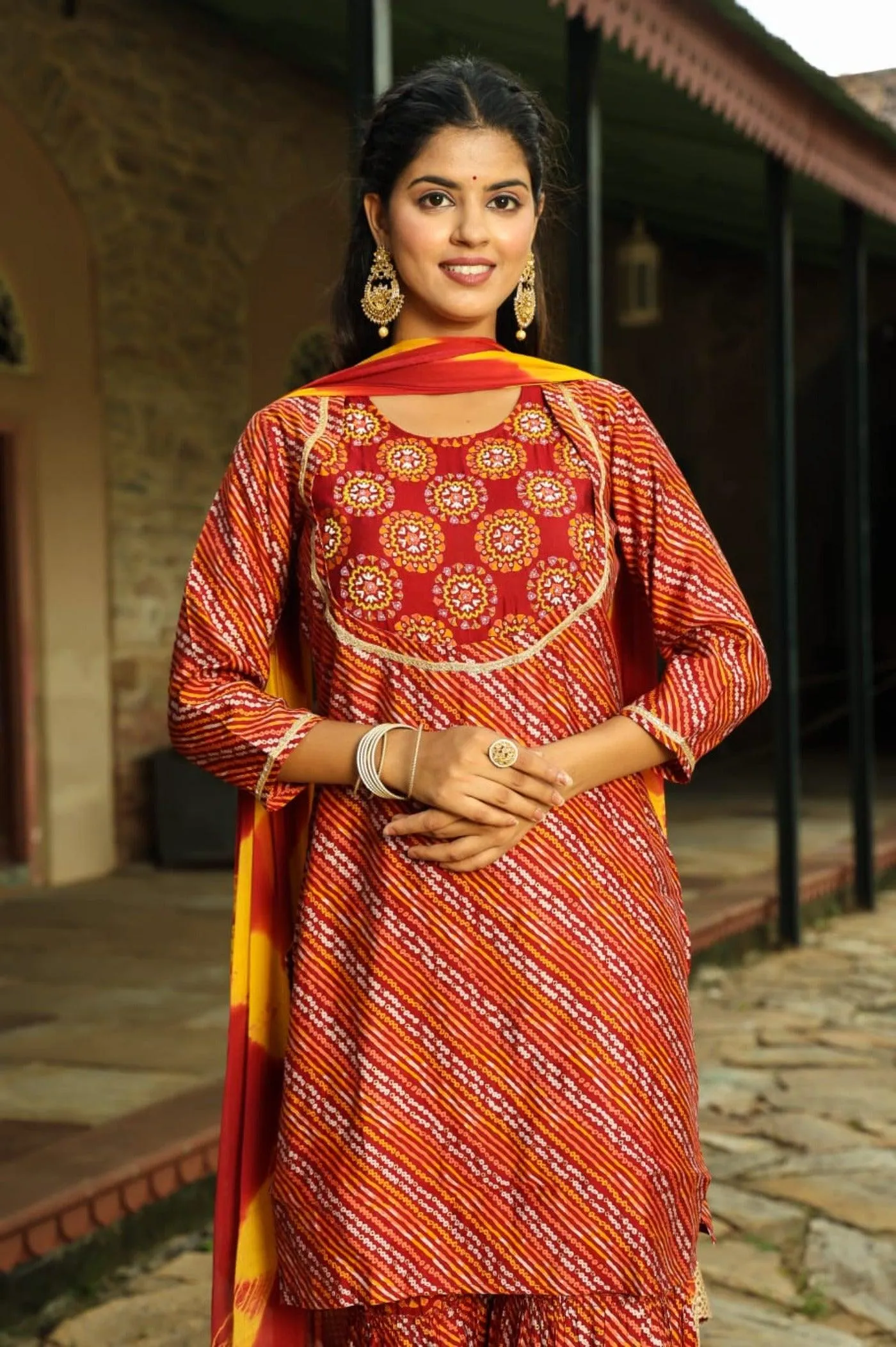 Printed Latest Trends Sharara with Dupatta Sets