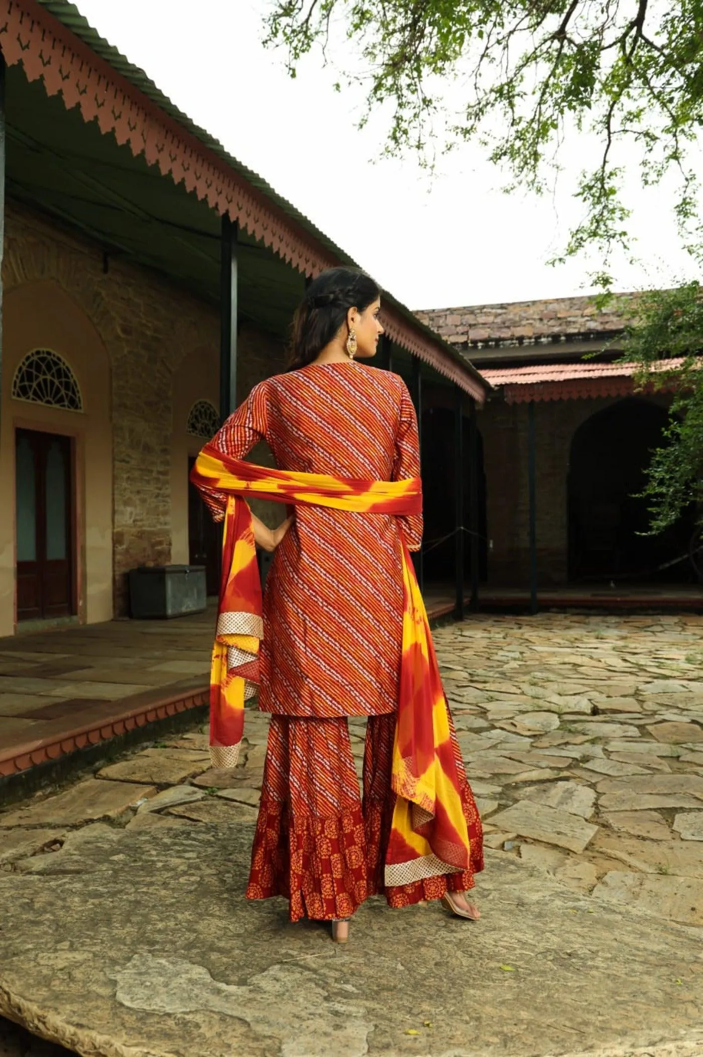 Printed Latest Trends Sharara with Dupatta Sets