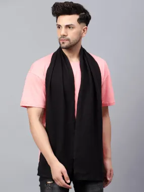 Pure Wool Black Muffler for Men