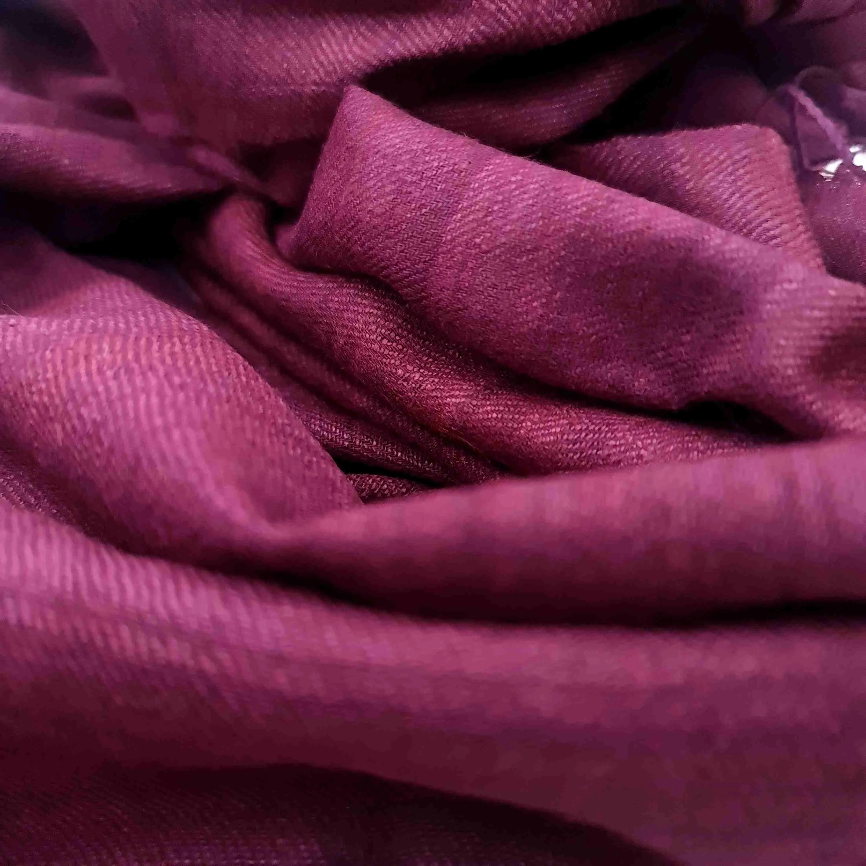 Purple Handwoven Eri Silk Scarf
