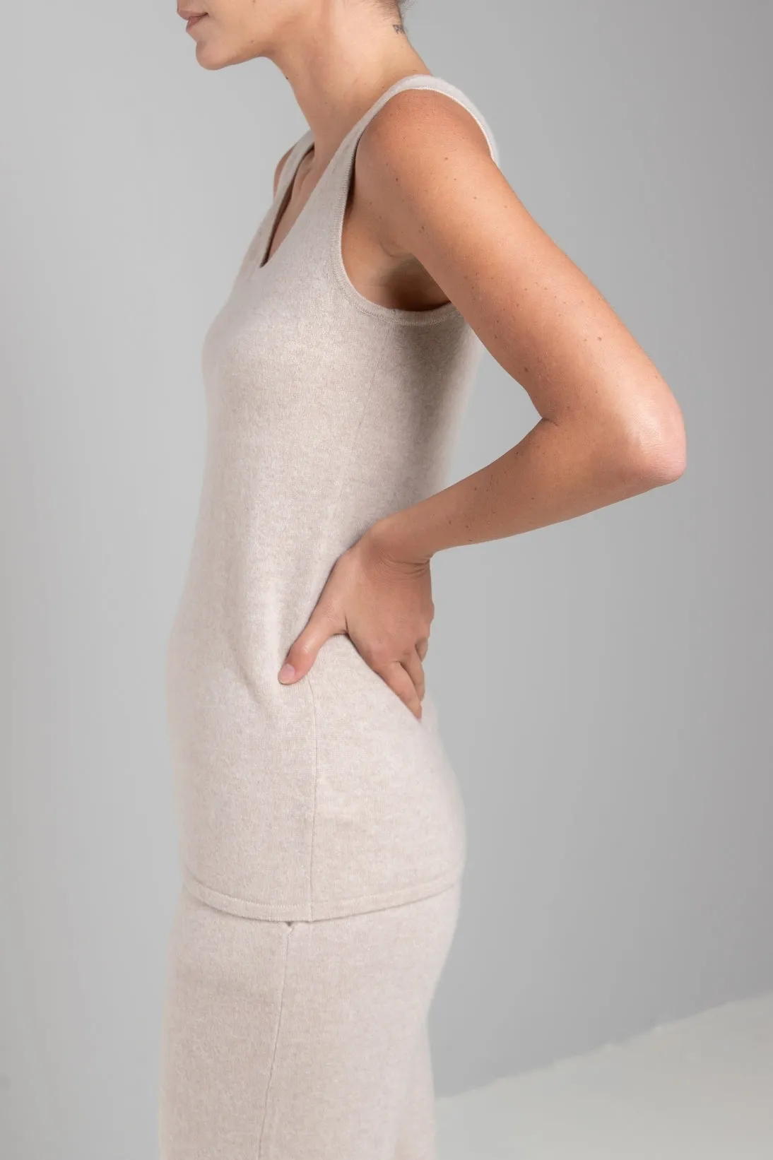 RECYCLED CASHMERE TANK
