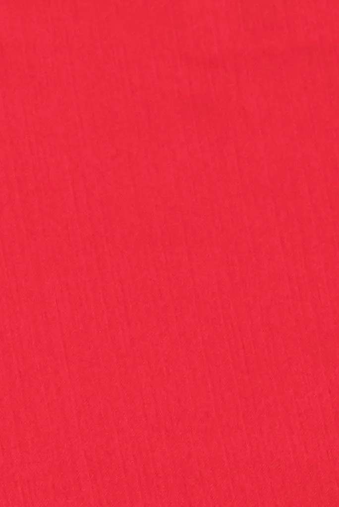 Red Plain Chiffon Fabric