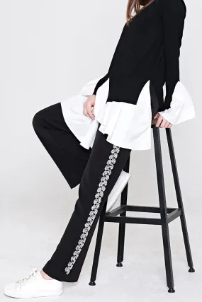 Sarah Embellished Track Pants