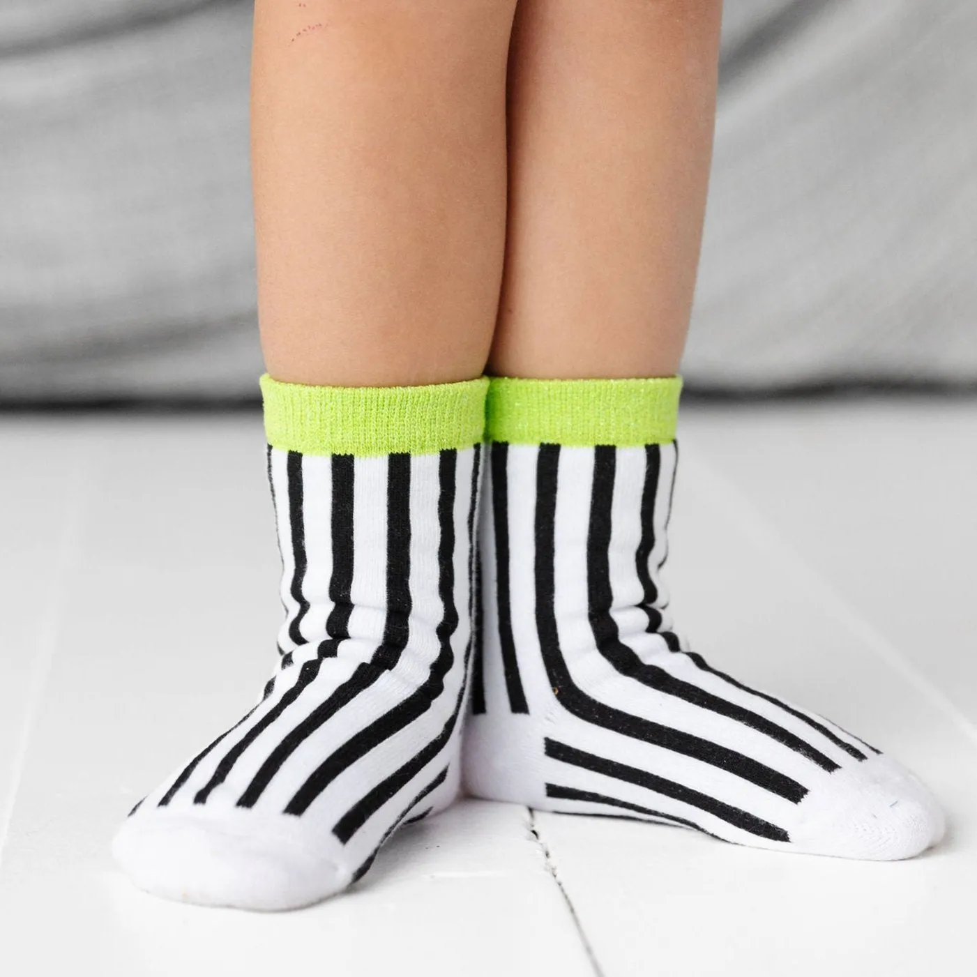 Showtime Striped Midi Socks