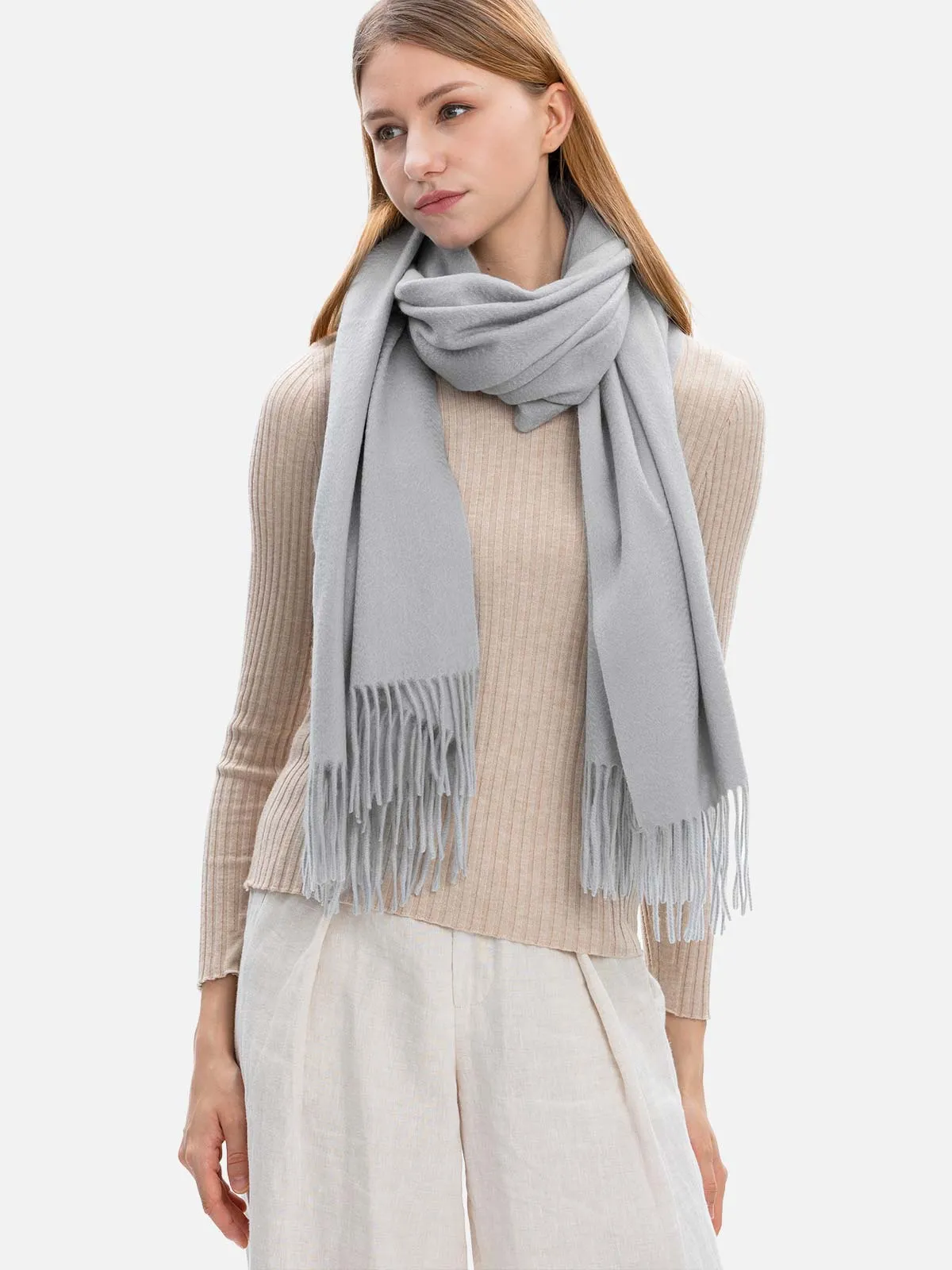 Silver Cashmere Wrap
