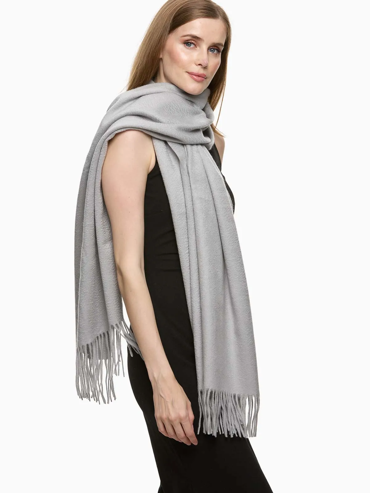 Silver Cashmere Wrap