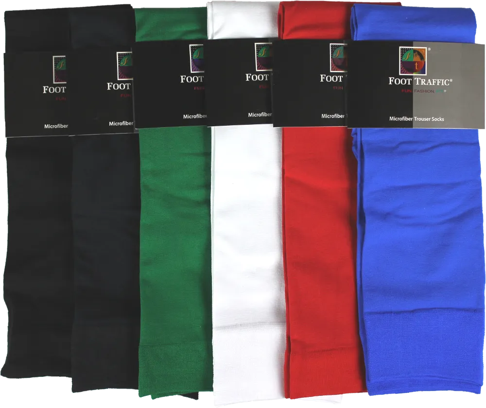 Solid Color Microfiber Trouser Socks (Women's)