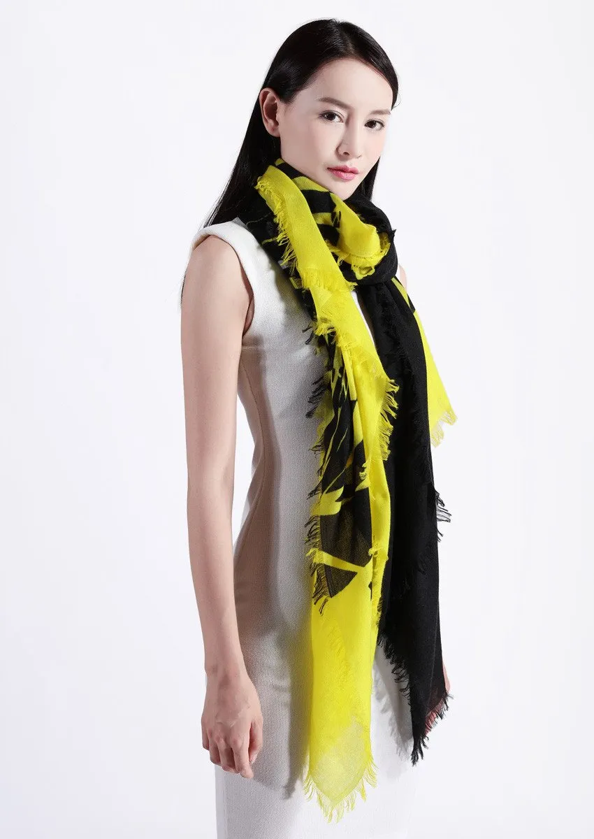 super fine baby cashmere scarf by Junko Koshino