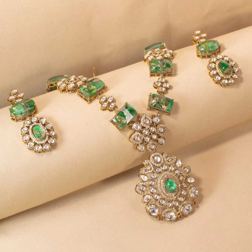 Taahira Statement Medium Long Necklace Set