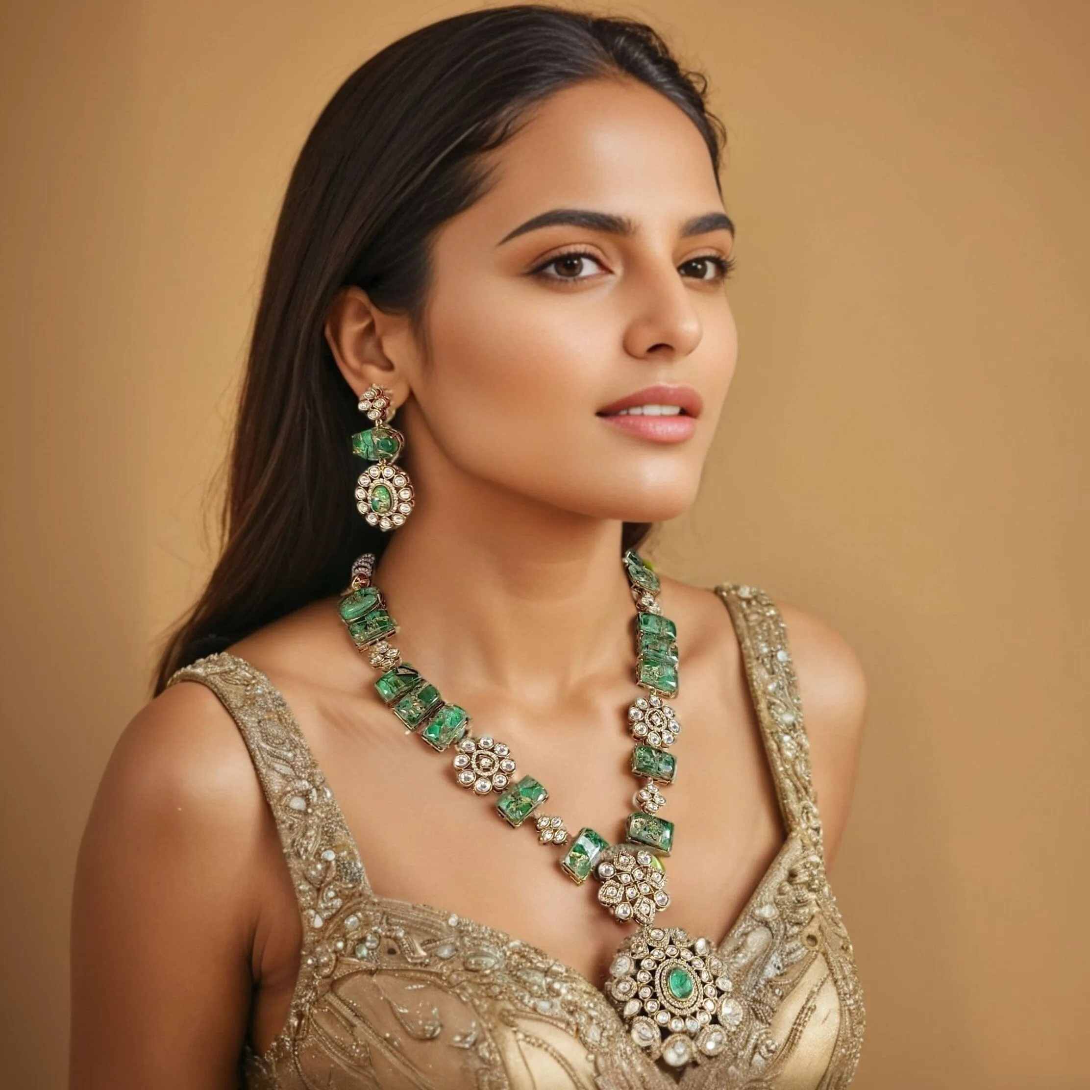 Taahira Statement Medium Long Necklace Set