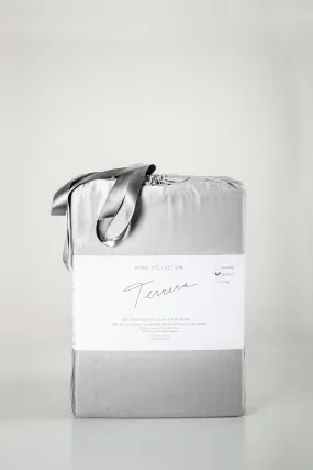 Terrera Bamboo Fitted Sheet - Grey