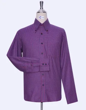 This Shirt Only -  Red Houndstooth Shirt Size M for Men