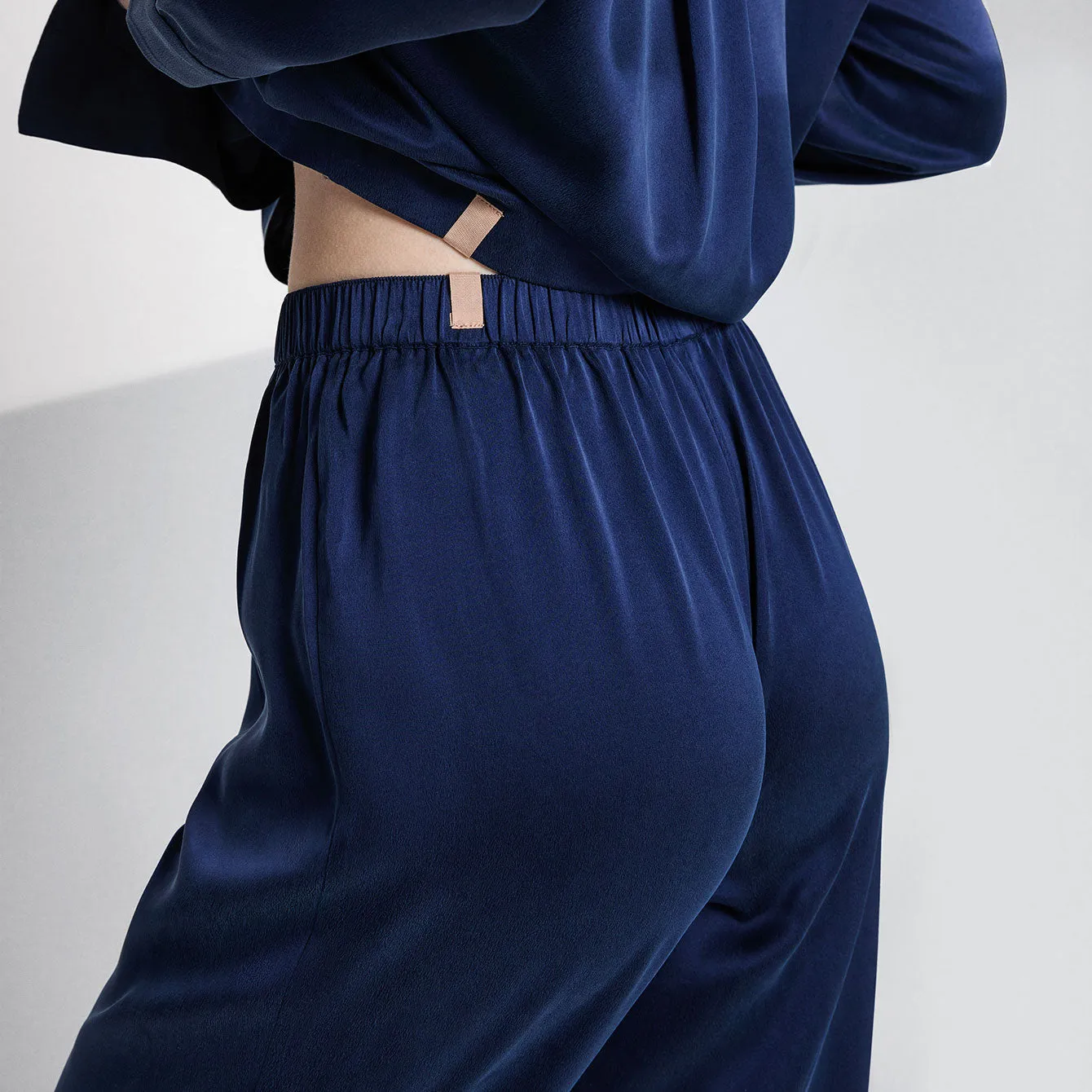 Washable Silk Long Sleeve Pant Set