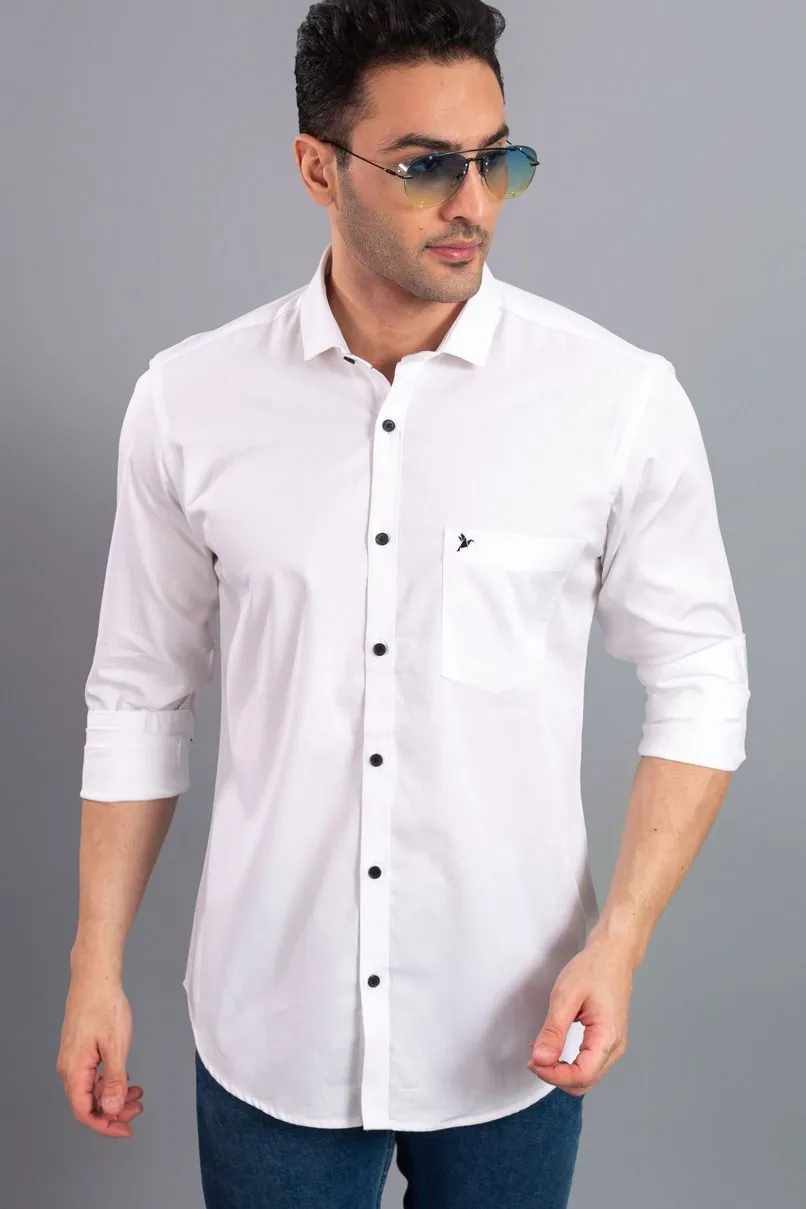White with Black Solid-Full-Stain Proof