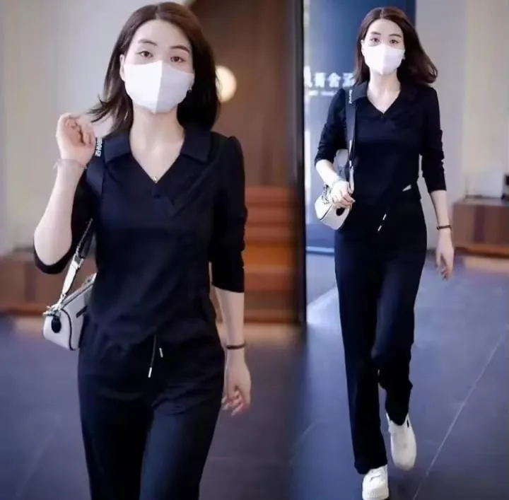 Women's Loose Pants Two Piece Set 569596